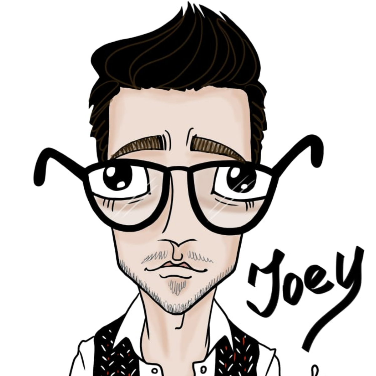 caricature kontrust drummer joey 